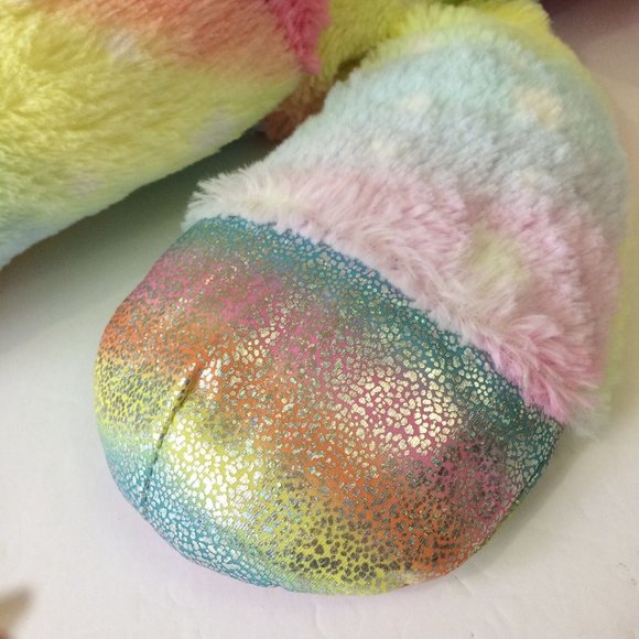 Unicorn Tie Dye Colorful Sparkle Horn Rainbow Large 28" Plush Stuffed Animal - Picture 4 of 11